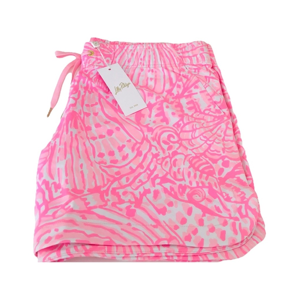 Lilly Pulitzer Kylar 5” Shorts-Pelican Pink Sea Cups-NWT - Picture 9 of 10